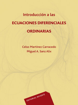 cover image of Introducción a las ecuaciones diferenciales ordinarias